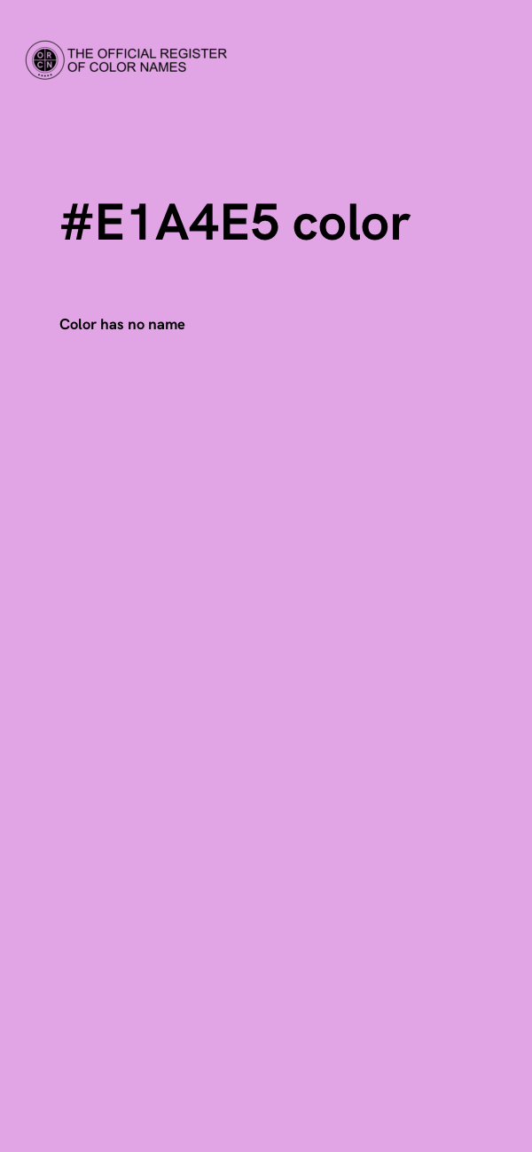 #E1A4E5 color image