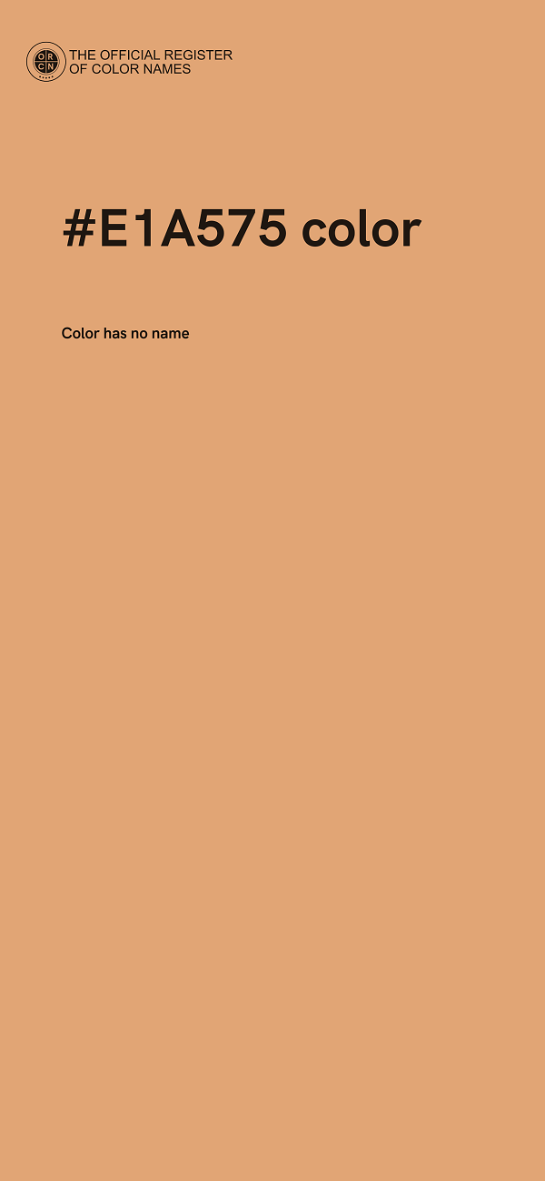 #E1A575 color image