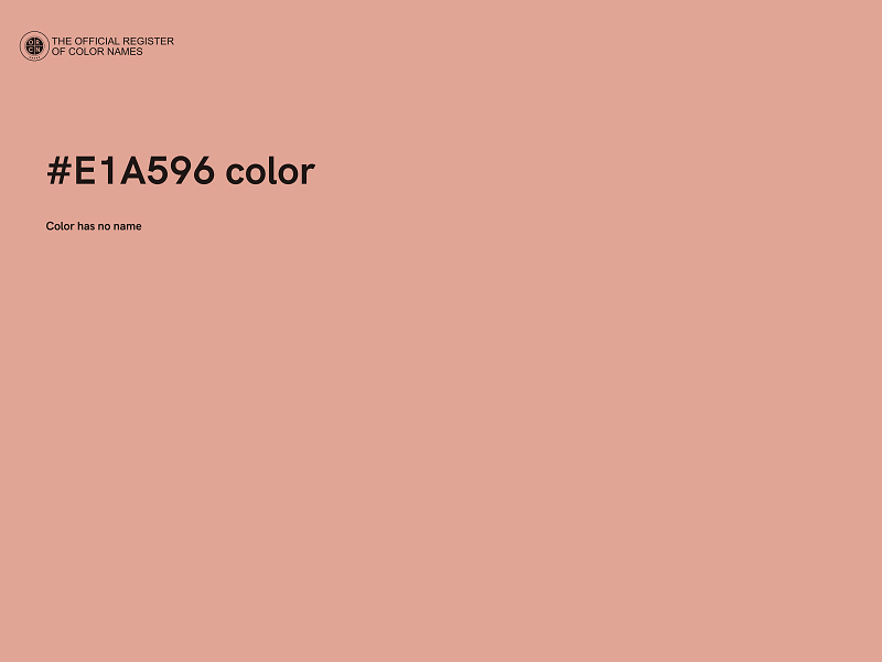 #E1A596 color image