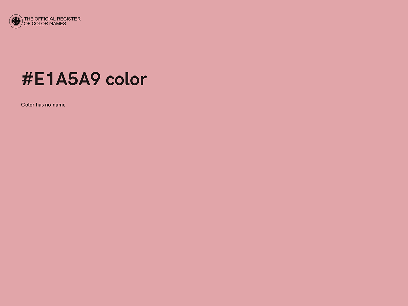 #E1A5A9 color image