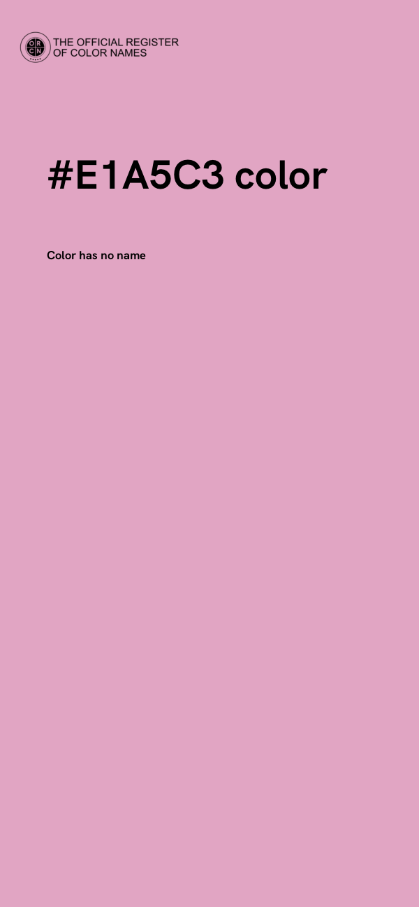 #E1A5C3 color image