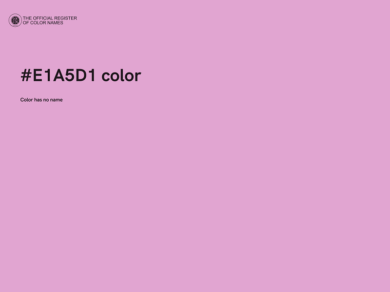 #E1A5D1 color image