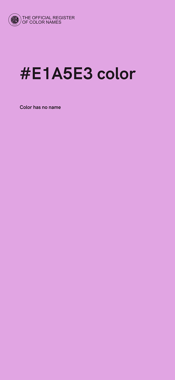 #E1A5E3 color image