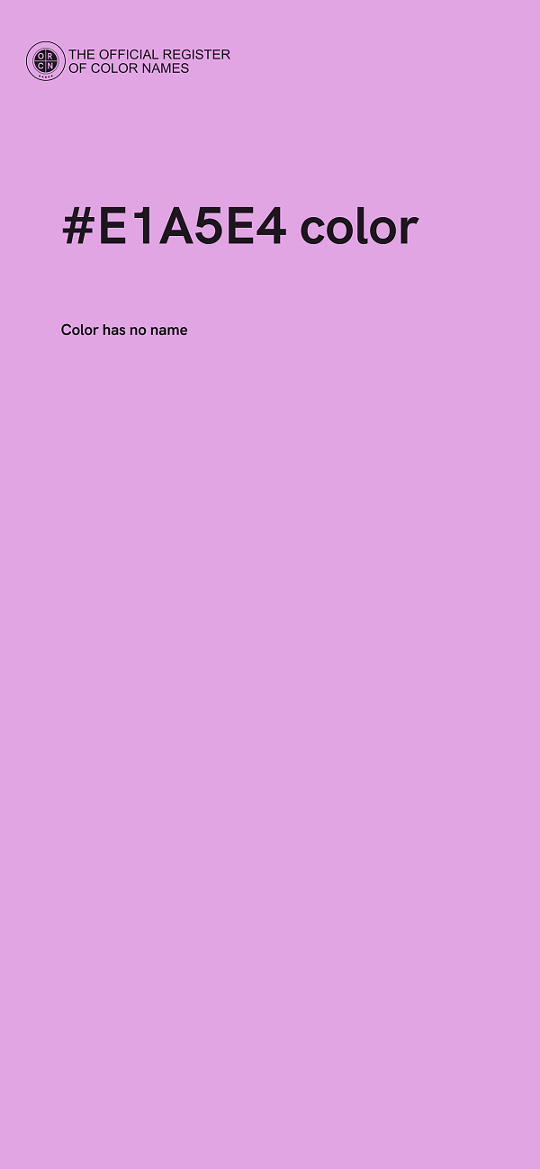 #E1A5E4 color image