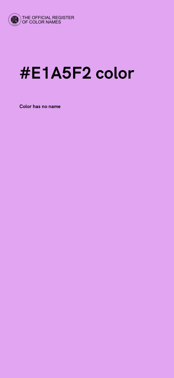 #E1A5F2 color image