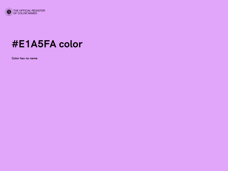 #E1A5FA color image