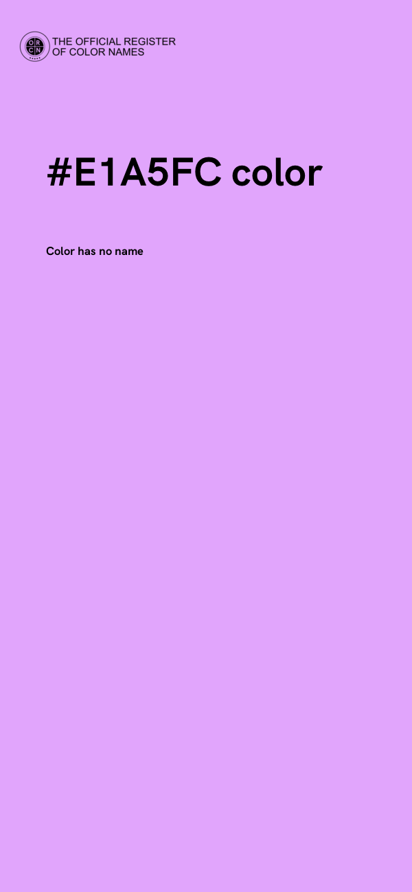 #E1A5FC color image