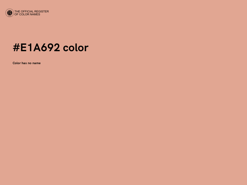 #E1A692 color image
