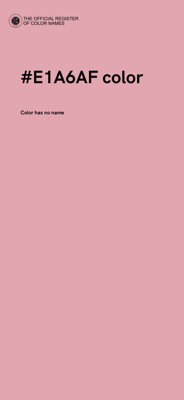#E1A6AF color image
