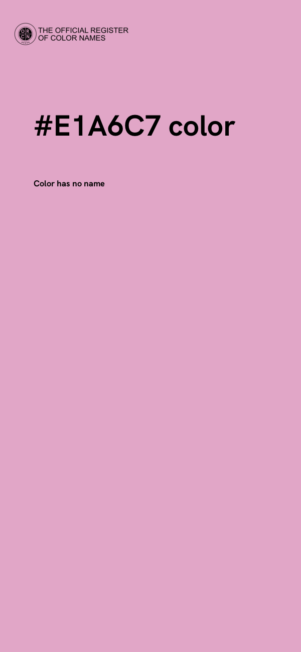 #E1A6C7 color image