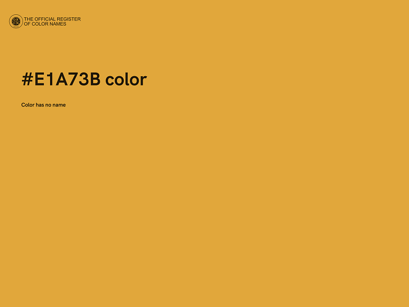 #E1A73B color image