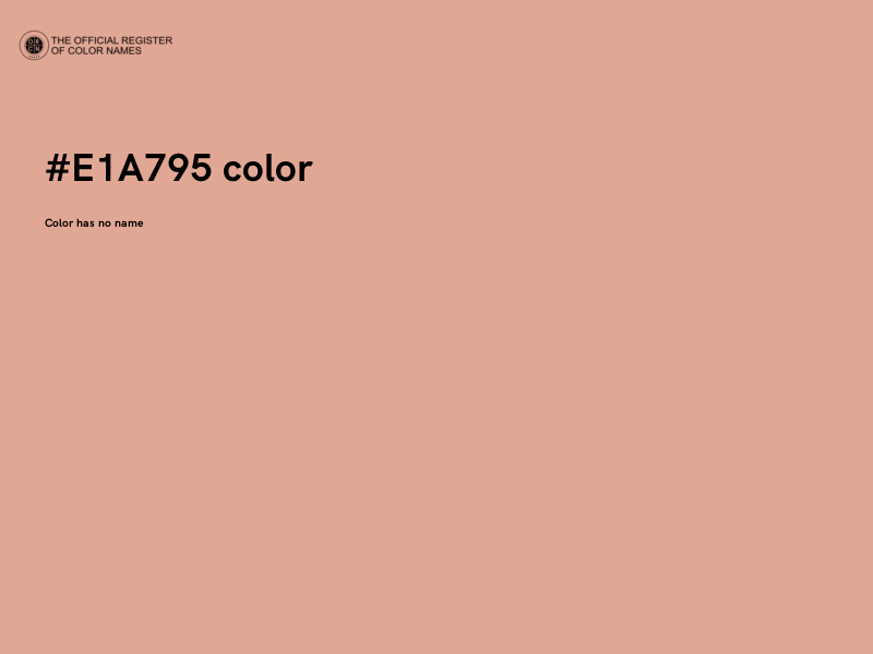 #E1A795 color image