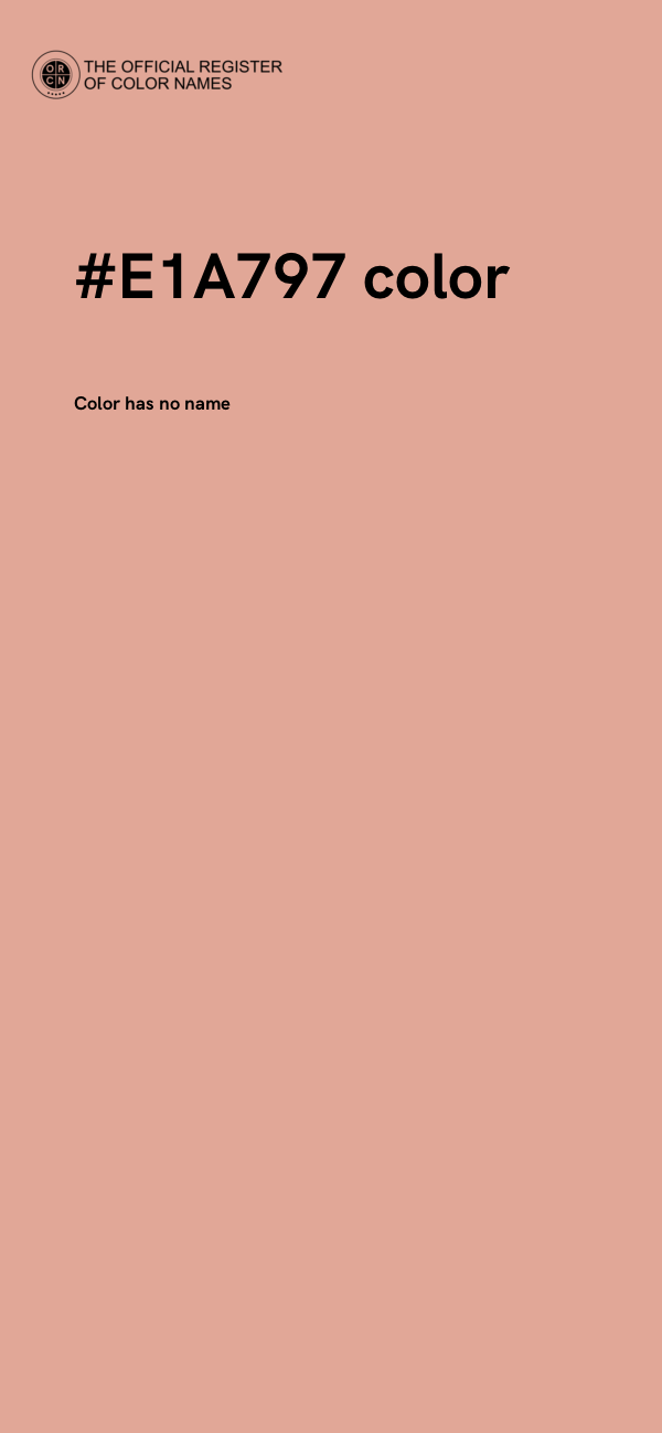 #E1A797 color image