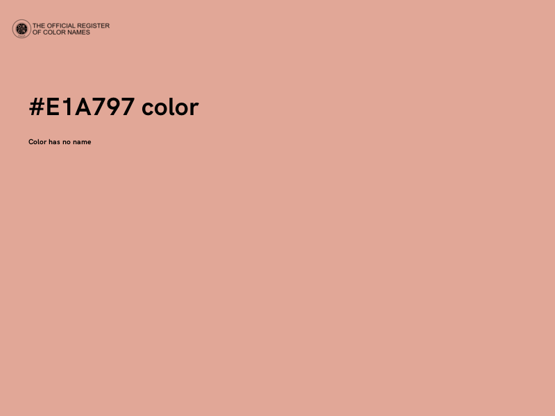 #E1A797 color image