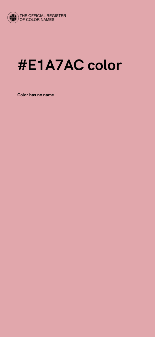 #E1A7AC color image