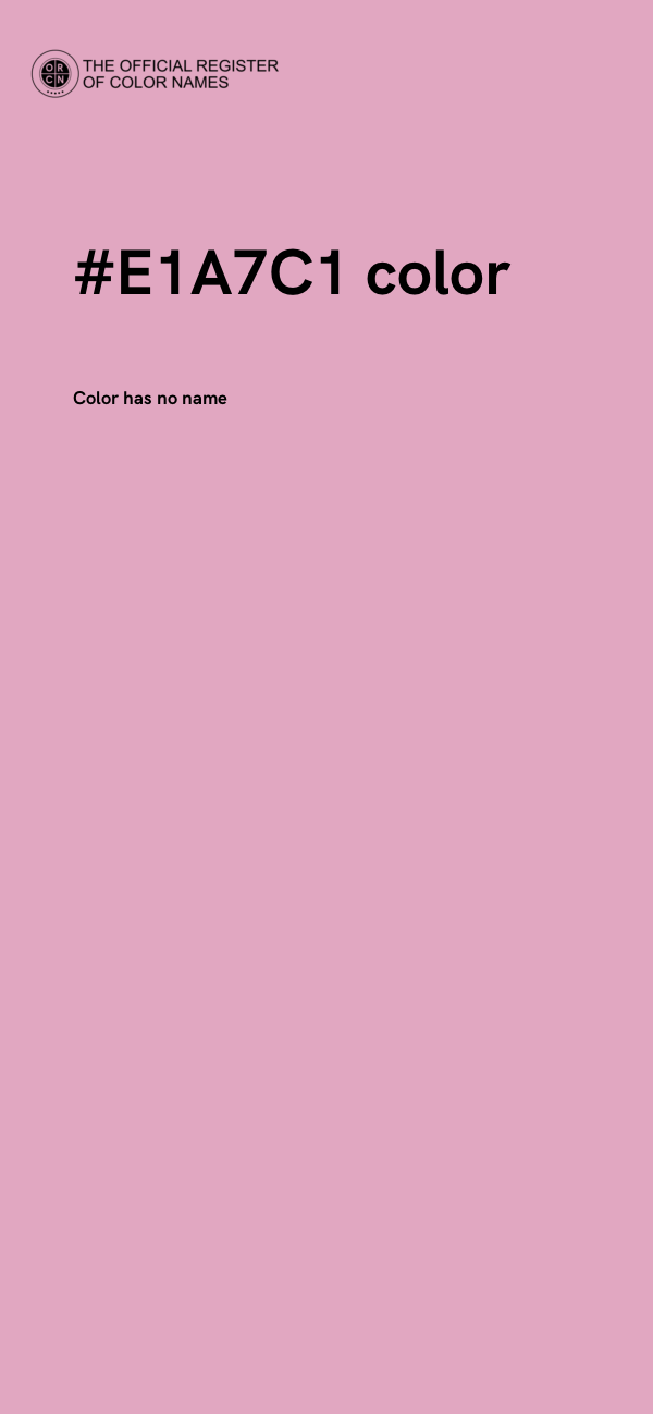 #E1A7C1 color image
