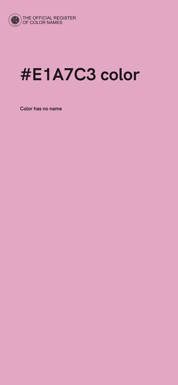 #E1A7C3 color image