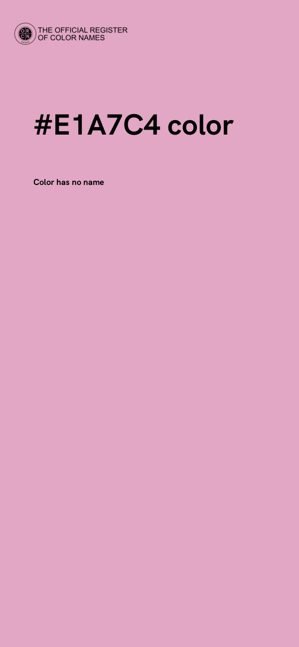 #E1A7C4 color image