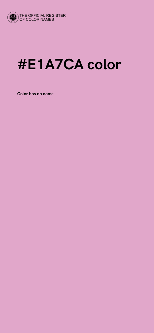 #E1A7CA color image
