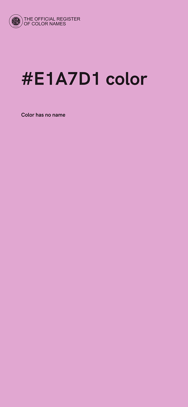#E1A7D1 color image