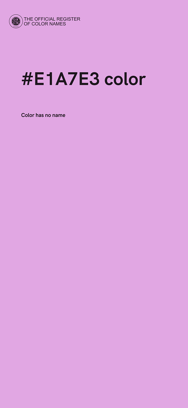 #E1A7E3 color image