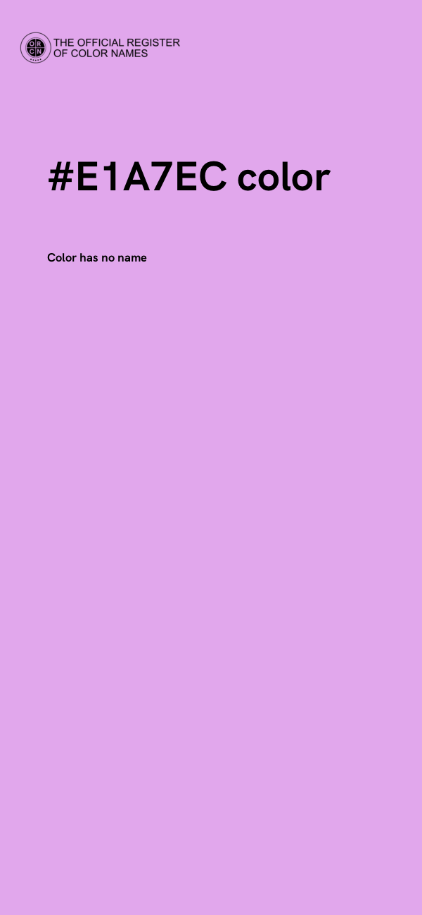 #E1A7EC color image