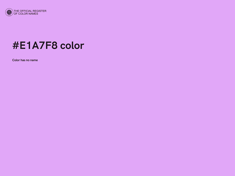 #E1A7F8 color image