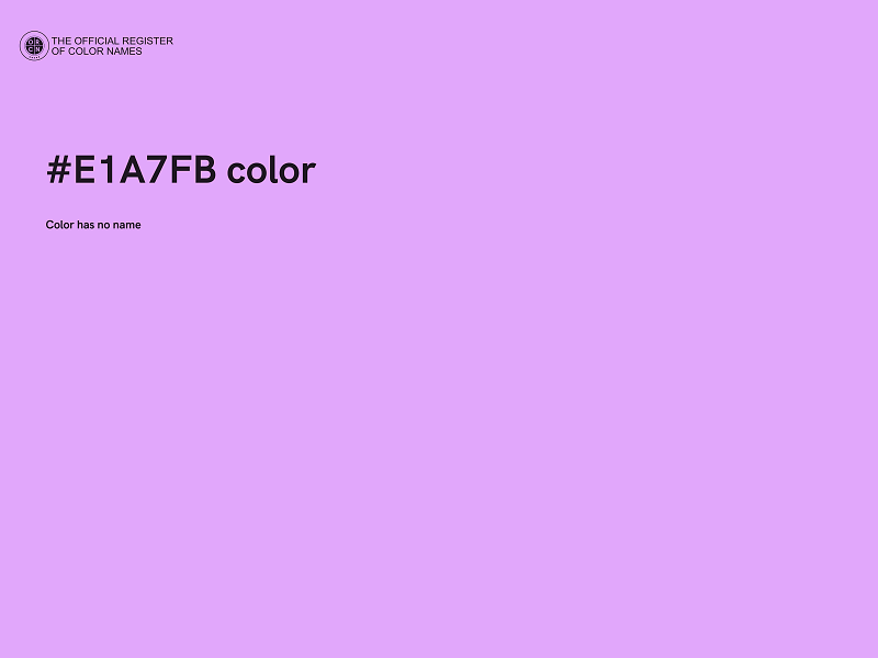 #E1A7FB color image