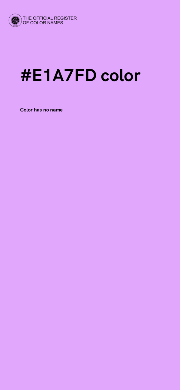 #E1A7FD color image