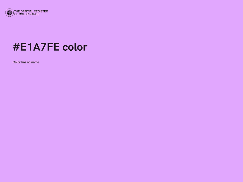 #E1A7FE color image