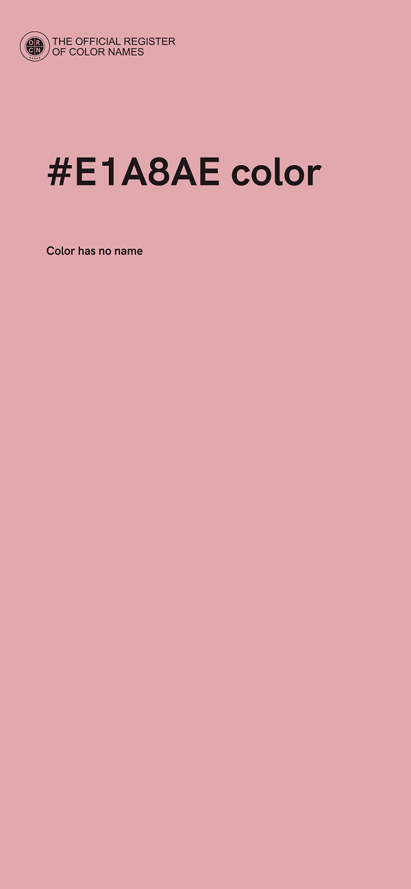 #E1A8AE color image
