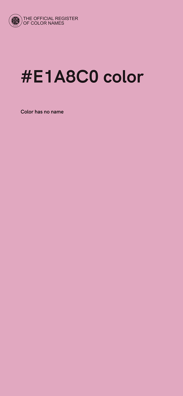 #E1A8C0 color image
