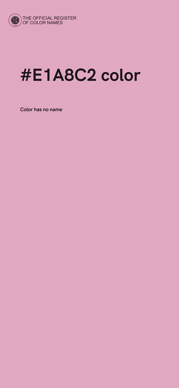 #E1A8C2 color image
