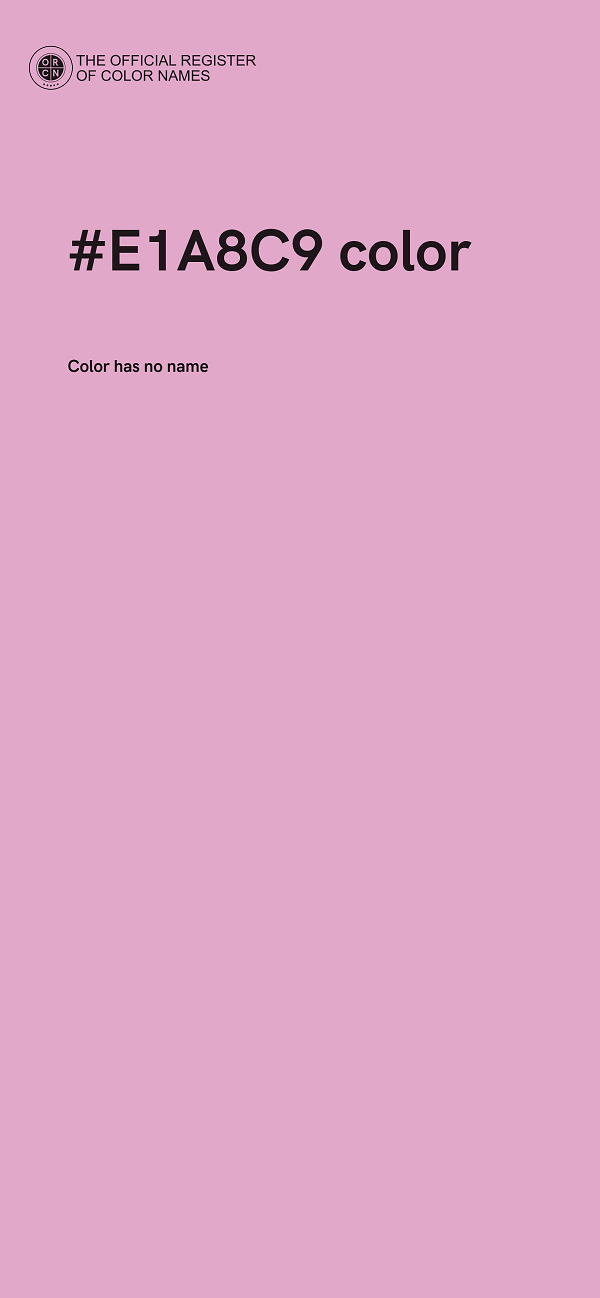 #E1A8C9 color image