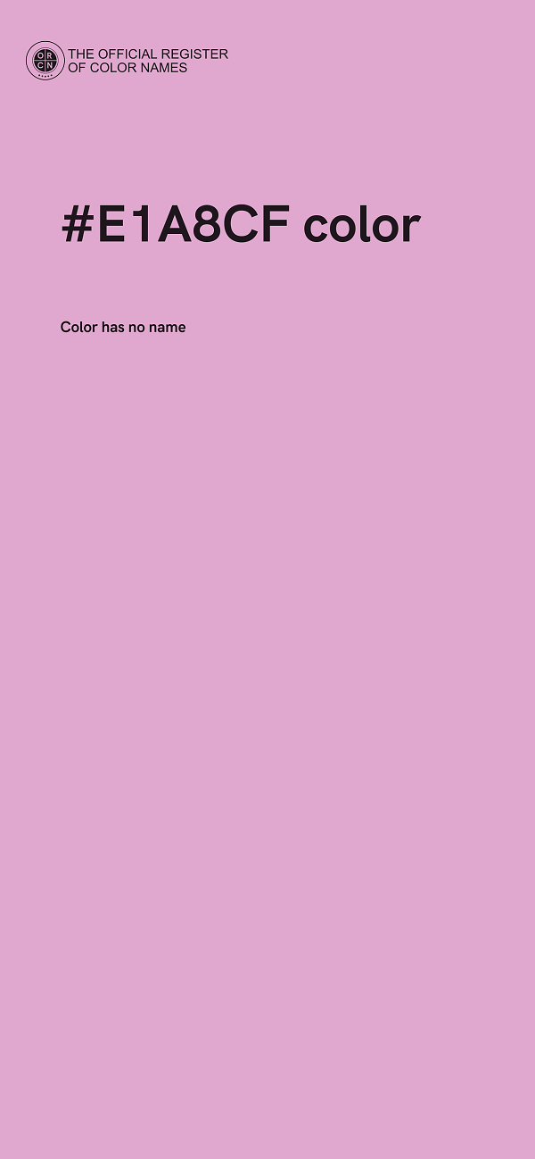 #E1A8CF color image