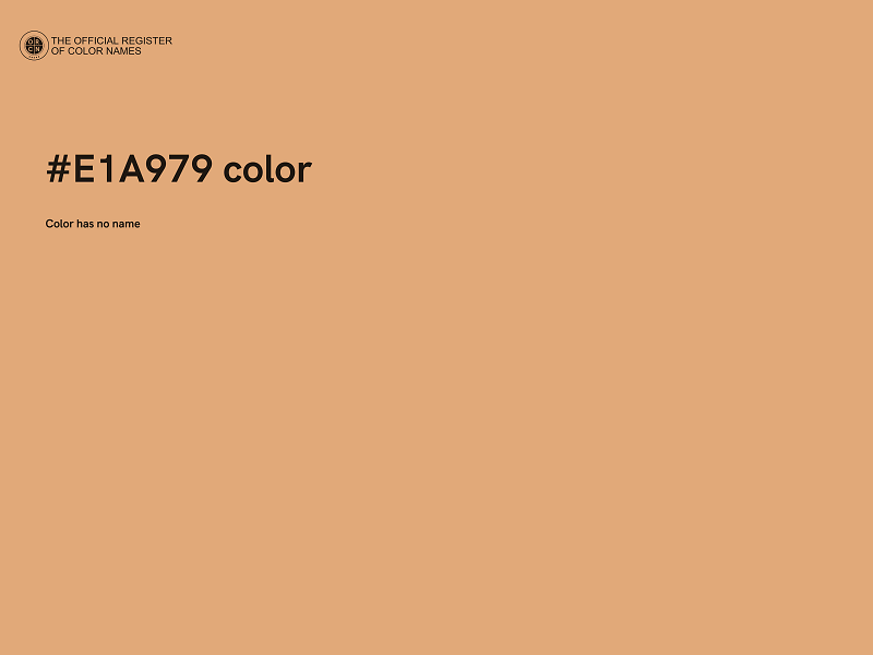 #E1A979 color image