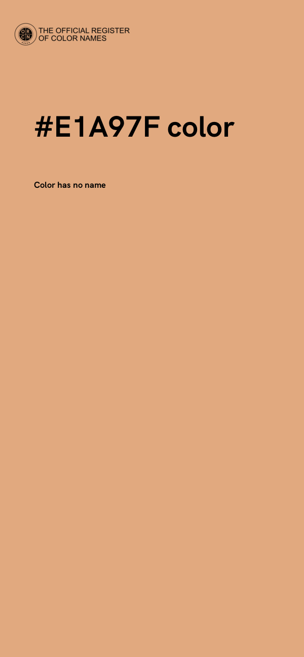 #E1A97F color image