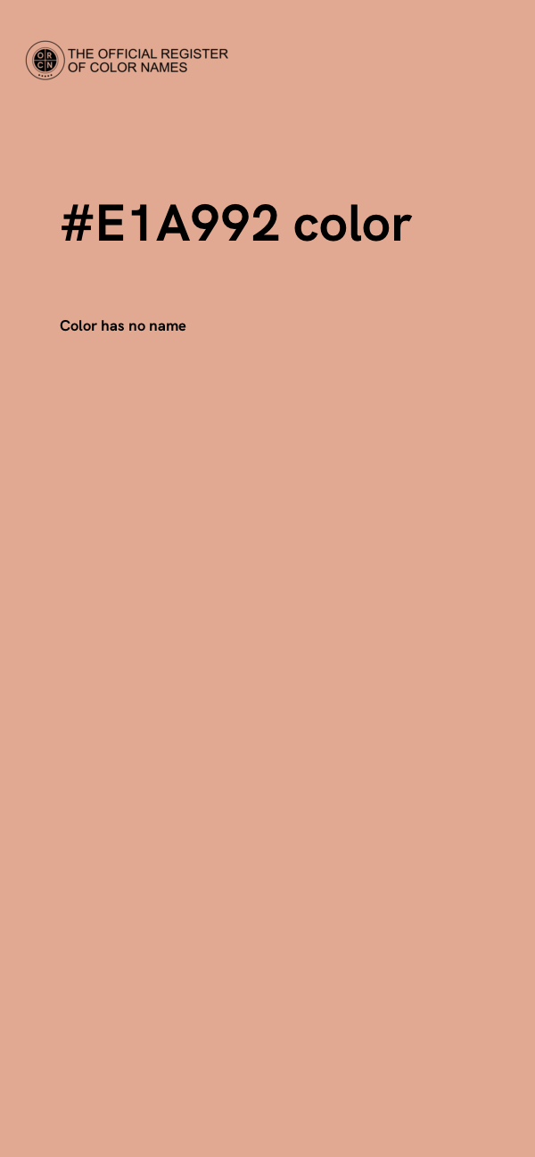 #E1A992 color image