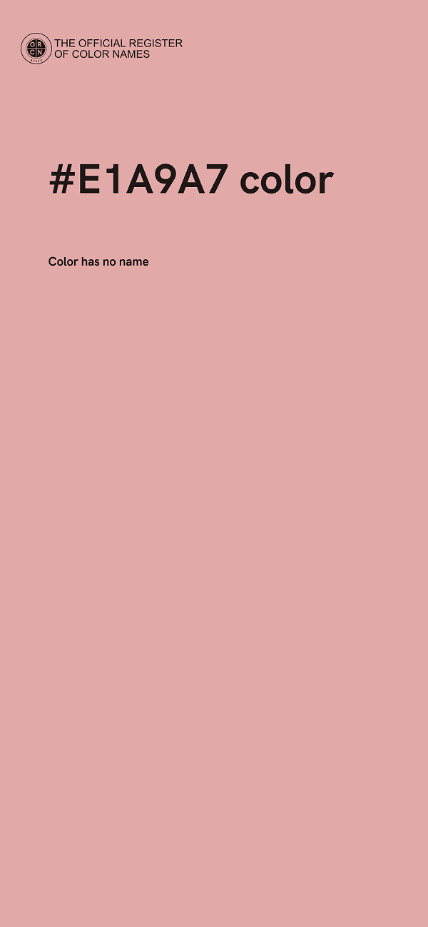 #E1A9A7 color image