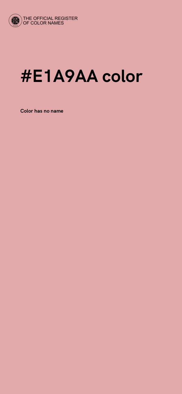 #E1A9AA color image