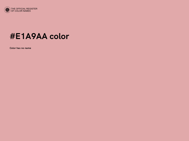#E1A9AA color image