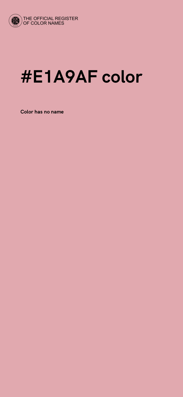 #E1A9AF color image