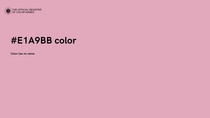 #E1A9BB color image
