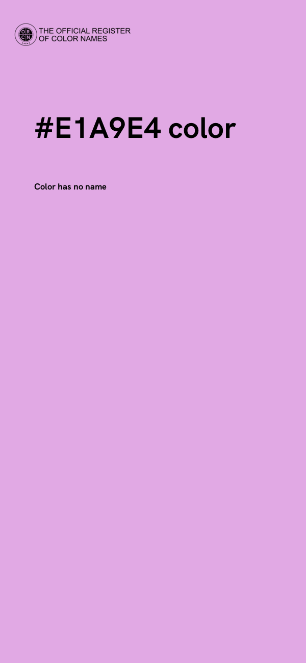 #E1A9E4 color image