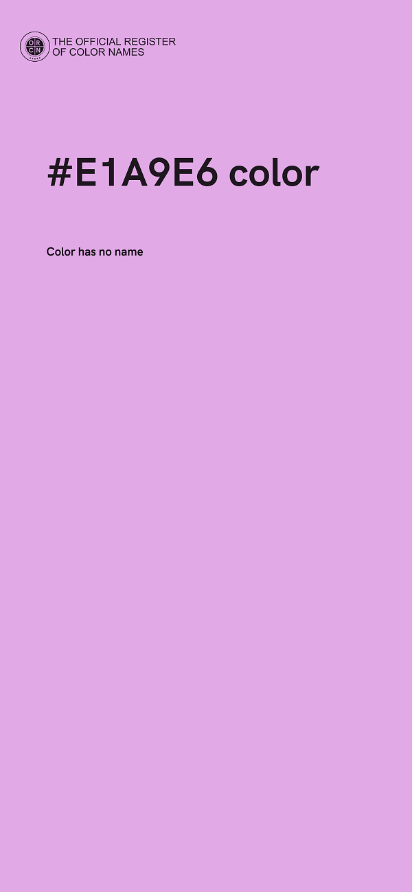 #E1A9E6 color image