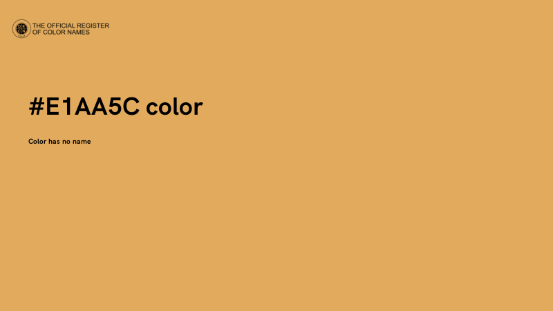 #E1AA5C color image