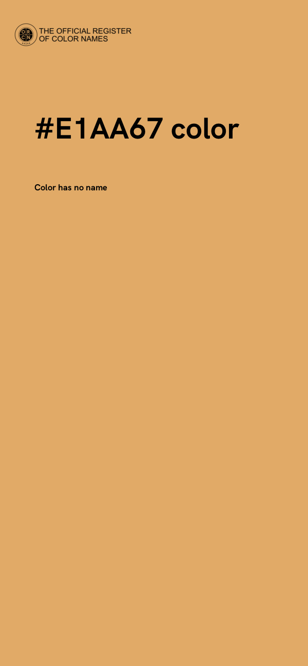 #E1AA67 color image