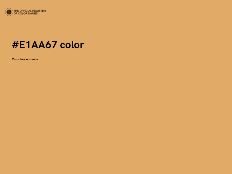 #E1AA67 color image