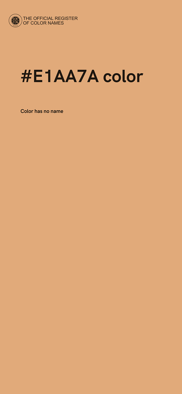 #E1AA7A color image
