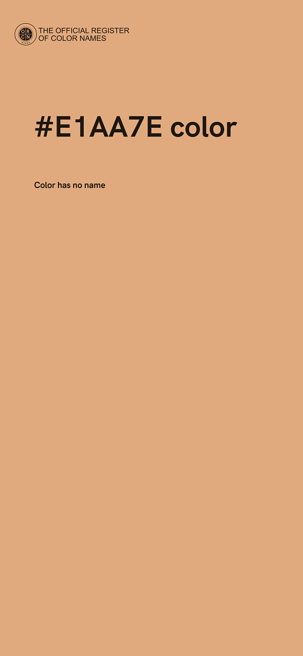 #E1AA7E color image